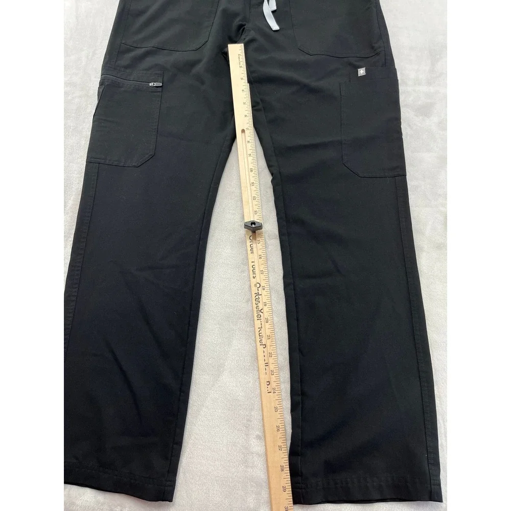 FIGS Scrub Pants Mens Large Black Cargo Technical Collection TM3001 Good